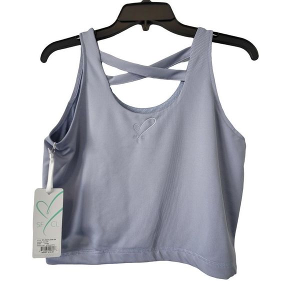 San Francisco City Lights Blue Tank Activewear Size L - Picture 1 of 6